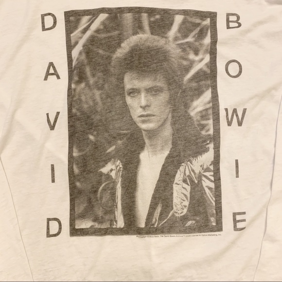 Chaser David Bowie Burnout Long Sleeve Shirt - Picture 2 of 6